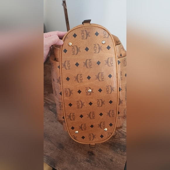 MCM Visetos Cognac Hobo Bag - Picture 10 of 12